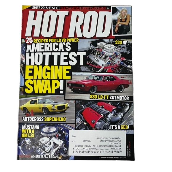 Hot Rod Magazine u February 2011 25 Recipes for LS V8 Power Mustang with A GMLS1 - Picture 1 of 4